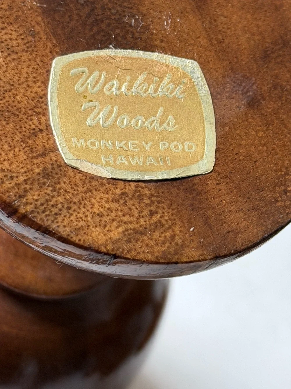 Waikiki Woods Monkey Pod Hawaii Vintage 6” Goblets Lot of 4…